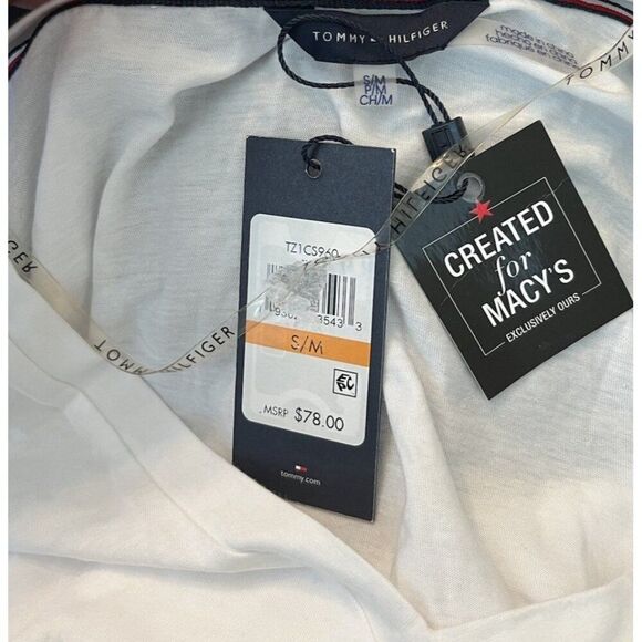 Tommy Hilfiger Women's S Medium White V Neck Drawstring Cover Up Swim Dress NWT - Picture 5 of 6